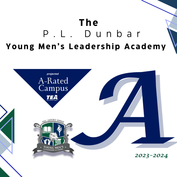 Young Men's Leadership Academy is project to be amoung the top-3% of schools in Texas with a State-project rating of an A!